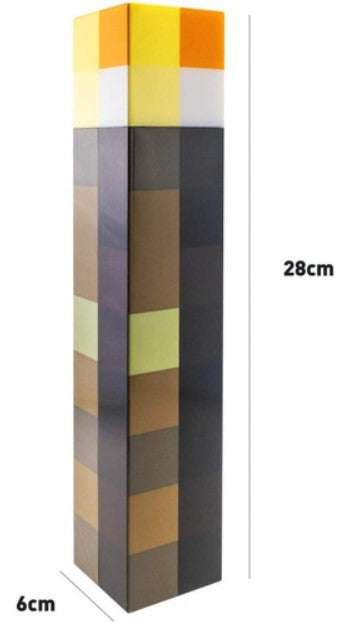 Lampara antorcha Minecraft
