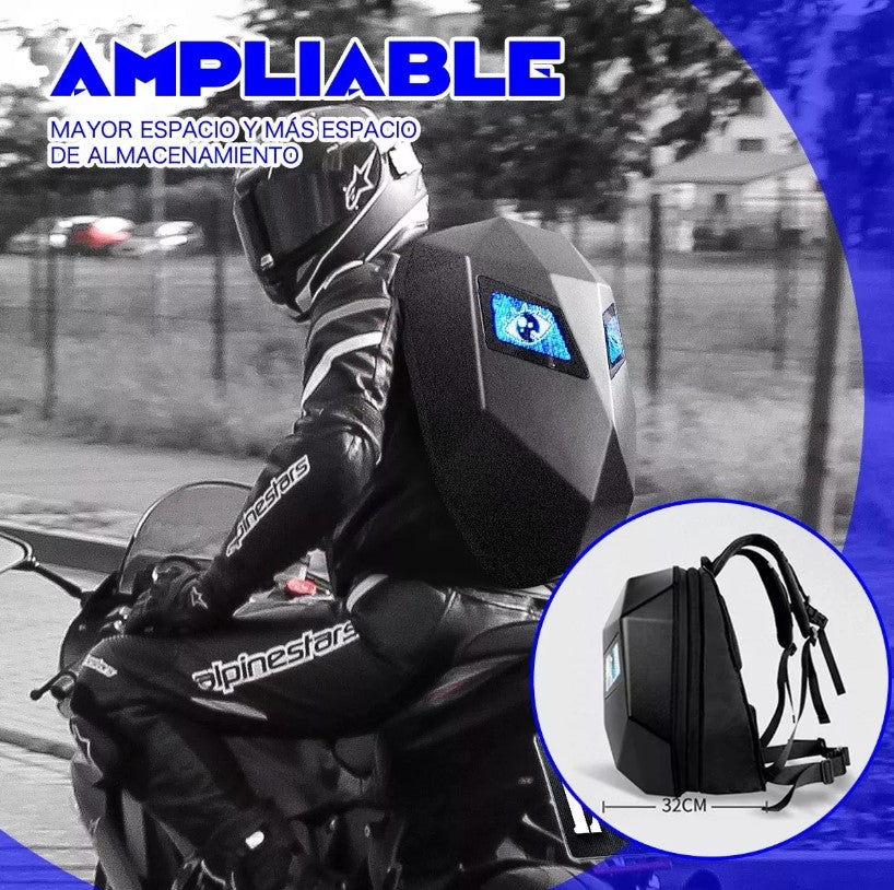 Mochila LED Con Pantalla Programable (Impermeable)