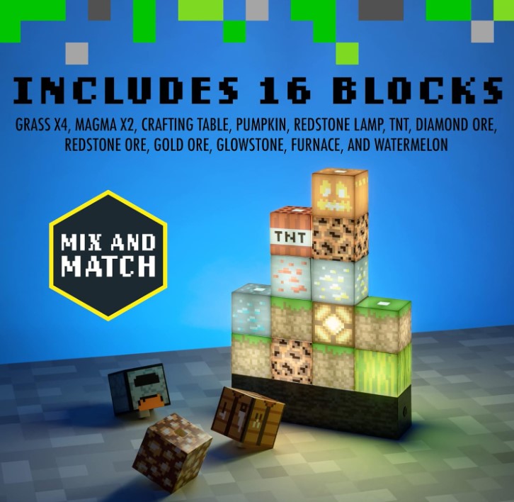 Lámpara de Minecraft - Bloques Luminosos Personalizables